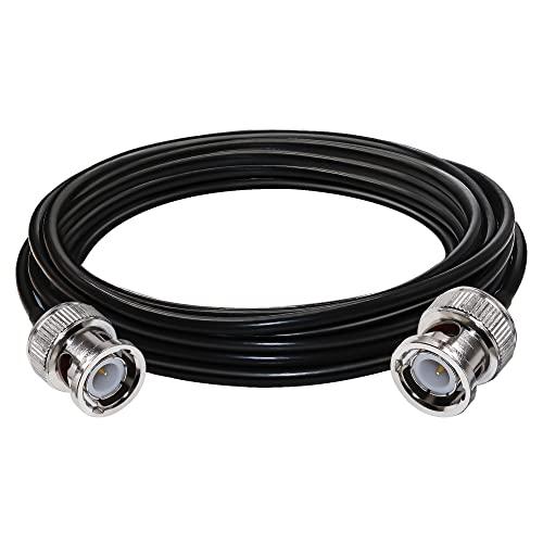 RG58 BNC 同軸ケーブル 、16.4 ft (5M) 低損失 50 オーム BNC ジャンパー...
