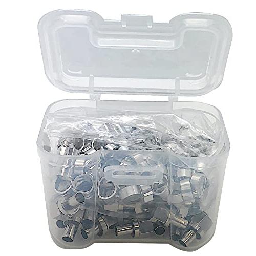 二幸電気工業 5Cケーブル用アンテナ接栓 [専用工具不要・ペンチで楽々ケーブル取り付け] 保管用プラ...