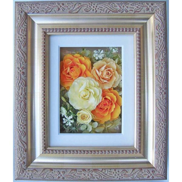 プリザーブドフラワー 送料無料 お祝い 誕生日 枯れない花 フレーム フルール バラ プレゼント イ...