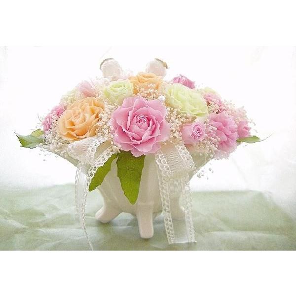 プリザーブドフラワー 送料無料 枯れない花 バラ 天使 花園 プレゼント インテリア 造花 ギフト