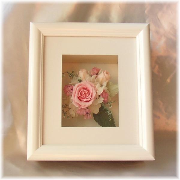 プリザーブドフラワー 送料無料 お祝い 誕生日 枯れない花 アートフレーム Mサイズ バラ プレゼン...