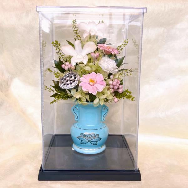 仏花 プリザーブドフラワー 送料無料 枯れない花 お仏壇 お供え花 お彼岸 仏壇飾り 蓮華 小花 ピ...