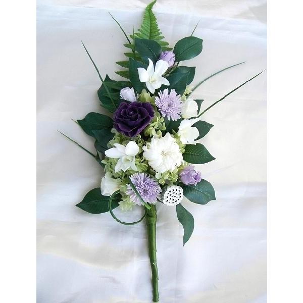 仏花 プリザーブドフラワー 送料無料 枯れない花 お仏壇 お供え花 お彼岸 仏壇飾り バラ デンファ...