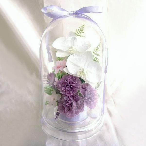 仏花 プリザーブドフラワー 送料無料 枯れない花 お仏壇 お供え花 お彼岸 仏壇飾り フラワードーム...