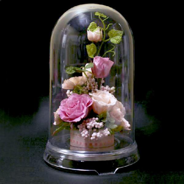 プリザーブドフラワー 送料無料 お祝い 誕生日 枯れない花 バラ ドーム入り グラン プレゼント イ...