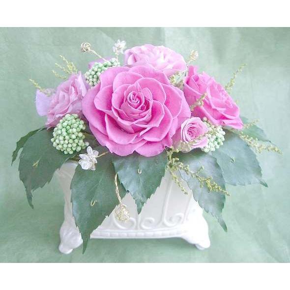 プリザーブドフラワー 送料無料 お祝い 誕生日 枯れない花 福禄寿 開運 パワーストーン 開運 花風...