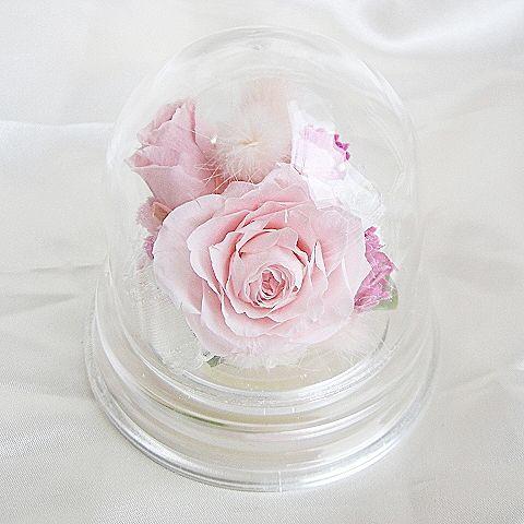 プリザーブドフラワー 送料無料 お祝い 誕生日 枯れない花 バラ フラワードーム 小さめ プレゼント...