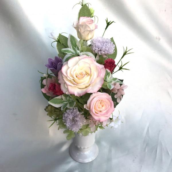 仏花 プリザーブドフラワー 送料無料 枯れない花 お仏壇 お供え花 お彼岸 仏壇飾り バラ プレゼン...