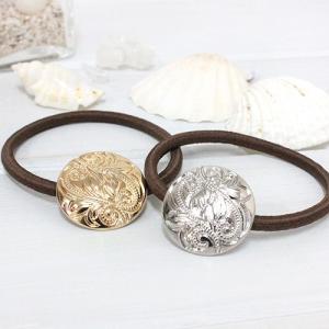 ハワイアン雑貨 ヘアアクセサリー Kahiko マイレコンチョ ヘアゴム ポニーテール ハーフアップ 可愛い レディース