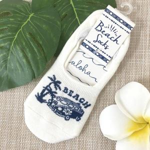 靴下 ソックス フットカバー パンプスソックス おしゃれ レディース ハワイアン 雑貨 Kahiko ビーチバス ソックス