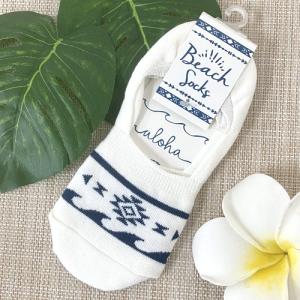 靴下 ソックス フットカバー パンプスソックス レディース ハワイアン 雑貨 Kahiko テガウェーブ ソックス おしゃれ