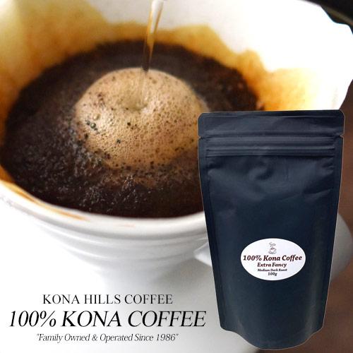 コナコーヒー 100％ エクストラファンシー ハワイアンコーヒー ハワイ コーヒー 粉 ミニサイズ ...