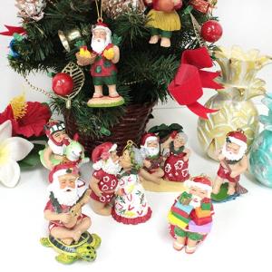 クリスマスツリー オーナメント サンタ E ハワイ 飾り サンタクロース