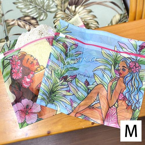 洗濯ネット ランドリー ネット maunaloa マウナロア ランドリースクエアポーチ Mサイズ ハ...