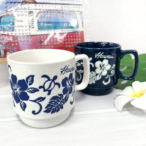 Hibiscus ハワイアン雑貨 ハイビスカス柄 トロピカル マグカップ