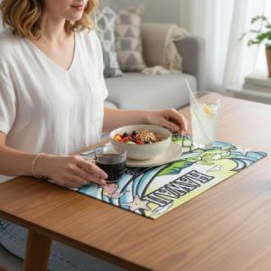 ランチョンマット 撥水 拭ける おしゃれ ハワ...の詳細画像2