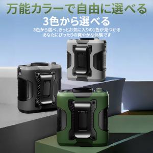 腰掛け扇風機 強力ファン ベルトファン 携帯扇...の詳細画像1