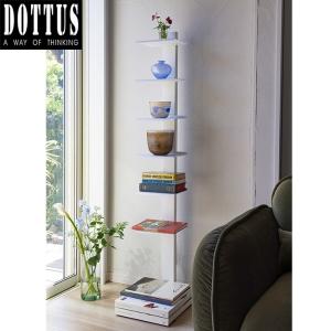 (メーカー直送) [正規販売店] DOTTUS タワー6 ホワイト 本棚 ブックシェルフ スチールラック スリム 収納 イタリア製｜clasell