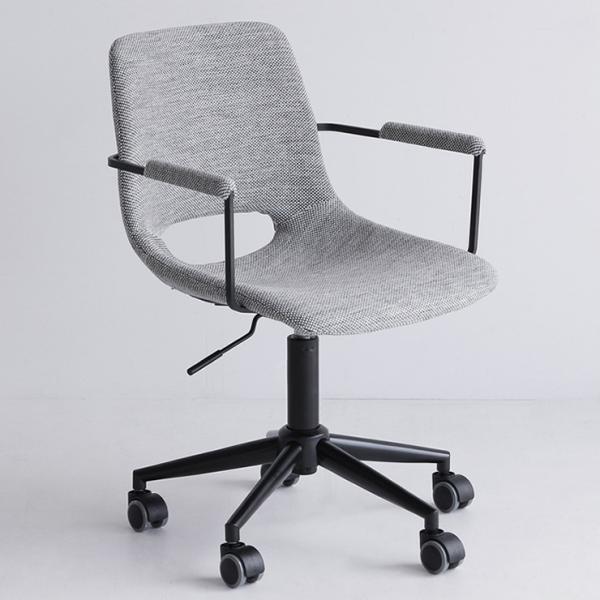 (メーカー直送) オフィスチェア アーム付き Office Arm Chair -tihn- グレー...