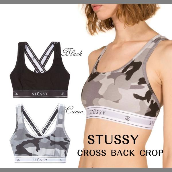 メール便送料無料/STUSSY バッククロスブラトップ CROSS BACK CROP スポーツブラ...