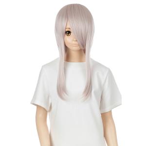 コスプレウィッグ マジックオールバック 分け目 ロング スノーブロンド