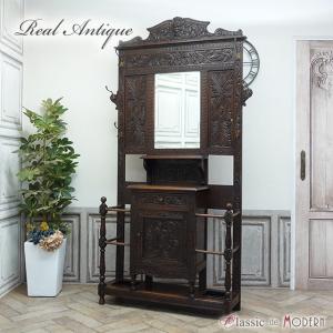 フランス アンティーク 家具 ホールスタンド 傘立て 玄関 エントランス オーク 1880年代 ヴィンテージ レトロ フレンチ 仏国 antique64284