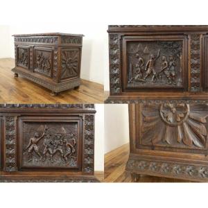 フランス アンティーク 家具 コファー ブラン...の詳細画像5