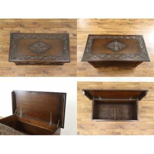 イギリス アンティーク 家具 コファー ブラン...の詳細画像3