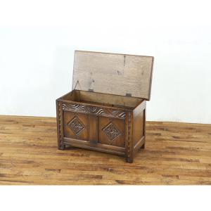 イギリス アンティーク 家具 コファー ブラン...の詳細画像1