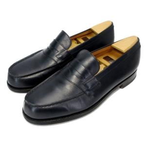 J.M.WESTON ジェイエムウエストン  シグネチャーローファー SIGNATURE LOAFER 180 ブルー ボックスカーフ UK6C  箱付ローファー  中古 10003610｜classic