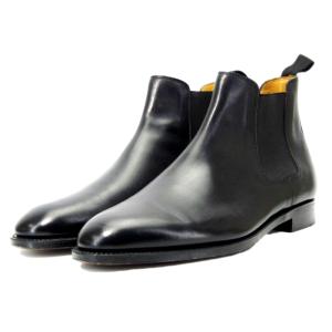 美品 JOHN LOBB ジョンロブ UK10E チェルシーブーツ LAWRY カーフ サイドエラスティック サイドゴアブーツ ローリー 黒  10006578｜classic