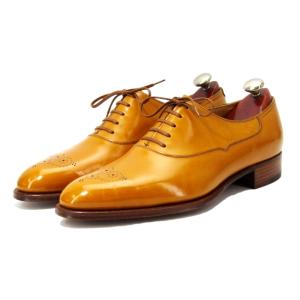 未使用 JOHN LOBB ジョンロブ UK7E イヤーモデル 2007 LORD CALF プレステージライン オックスフォード アンバー  10006581｜classic