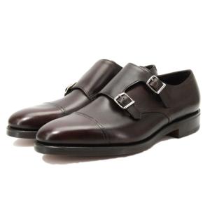 未使用 JOHN LOBB ジョンロブ UK8.5E ダブルモンク WILLIAM ミュージアムカーフ キャップトゥ ダークブラウン  10006593｜classic