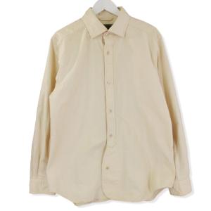 Nigel Cabourn ナイジェルケーボン 長袖シャツ BRITISH OFFICER SHIRT ブリティッシュオフィサー アイボリー 52 メンズ  中古 20013229｜classic