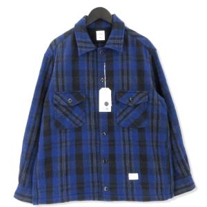 美品 BEDWIN & THE HEARTBREAKERS ベドウィン チェック シャツジャケット 22AB5571 L/S CHECK SHIRT JACKET VRONSKY CPO 青 4  20017123｜classic