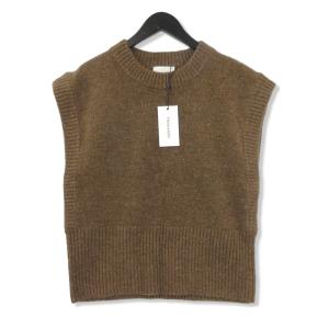 未使用 Holzweiler ホルツワイラー  ニット ベスト 12966110415 Sane Knit Vest 21-04 レディース ブラウン S/M  22000257｜classic