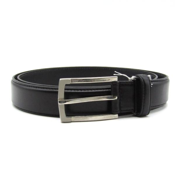 美品 L'AIGLON レグロン ベルト プレーン 日本製 牛革 ビジネス ブラック 黒   240...