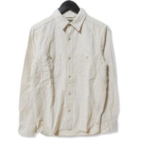 Nigel Cabourn ナイジェルケーボン 長袖ワークシャツ 8090010105 L/S WORK SHIRT アイボリー 44  27103829｜classic