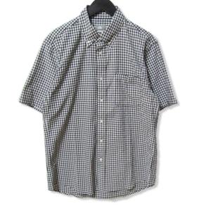 THE NORTH FACE ノースフェイス 半袖ボタンダウンシャツ NR21967 S/S Hidden Valley Shirt ブラック/ホワイト L  27105976｜classic