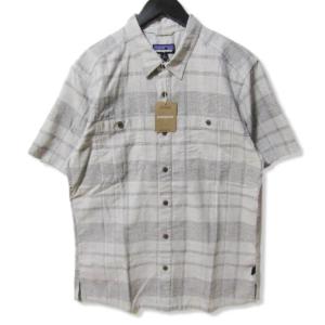 未使用 Patagonia パタゴニア 半袖シャツ 53139 23SS Men's Back Step Shirt バッグ ステップシャツ グレー M タグ付き  27106071｜classic