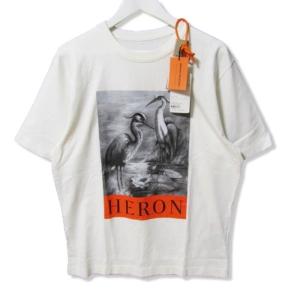 未使用 HERON PRESTON ヘロンプレストン NF HERON BW SS TEE HMAC22-007 プリント 半袖Tシャツ WHITE S タグ付き  27106148｜classic