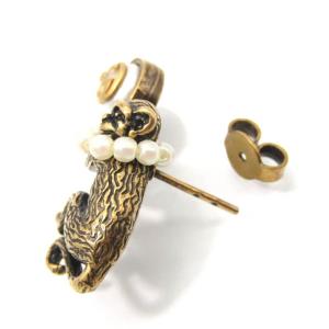 GUCCI グッチ ピアス モンキー グラスパ...の詳細画像3