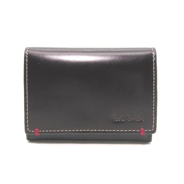 Paul Smith ポールスミス 名刺入れ コードバン カードケース 内装カーフ マルチストライプ...