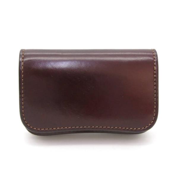 美品 WILDSWANS ワイルドスワンズ 名刺入れ シェルコードバン GENERAL 内装サドルプ...