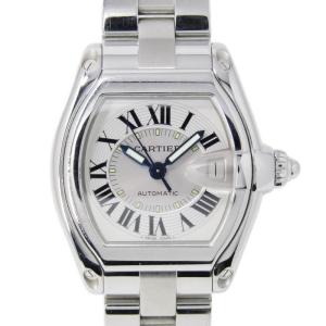 Cartier カルティエ ロードスターLM W62000V3 自動巻き 腕時計 メンズ ステンレススチール オートマチック シルバー 30012595｜classic