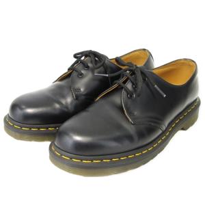 美品 Dr. Martens ドクターマーチン UK8 3ホールシューズ 1461 3 EYELET SHOE スムースレザー プレーントゥ ブラック  35003140｜classic