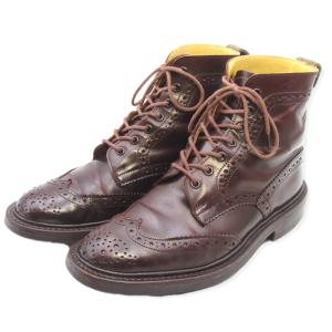 Tricker's トリッカーズ UK6.5 カントリーブーツ M2508 コードバン MALTON モールトン ダイナイトソール バーガンディ  35003204｜classic