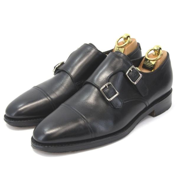 JOHN LOBB ジョンロブ UK6.5E ダブルモンク WILLIAM カーフ ウィリアム ダブ...
