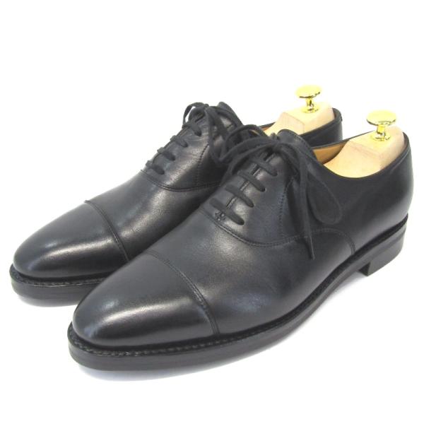 JOHN LOBB ジョンロブ UK6E ストレートチップ CITY II アクアカーフ キャップト...
