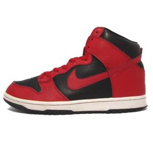 NIKE ナイキ DUNK HIGH 317982-021 ダンク VIRSITY RED 10年製 ハイカットスニーカー バスケ 赤 黒 27.5cm スニーカー 【中古】45000357｜classic